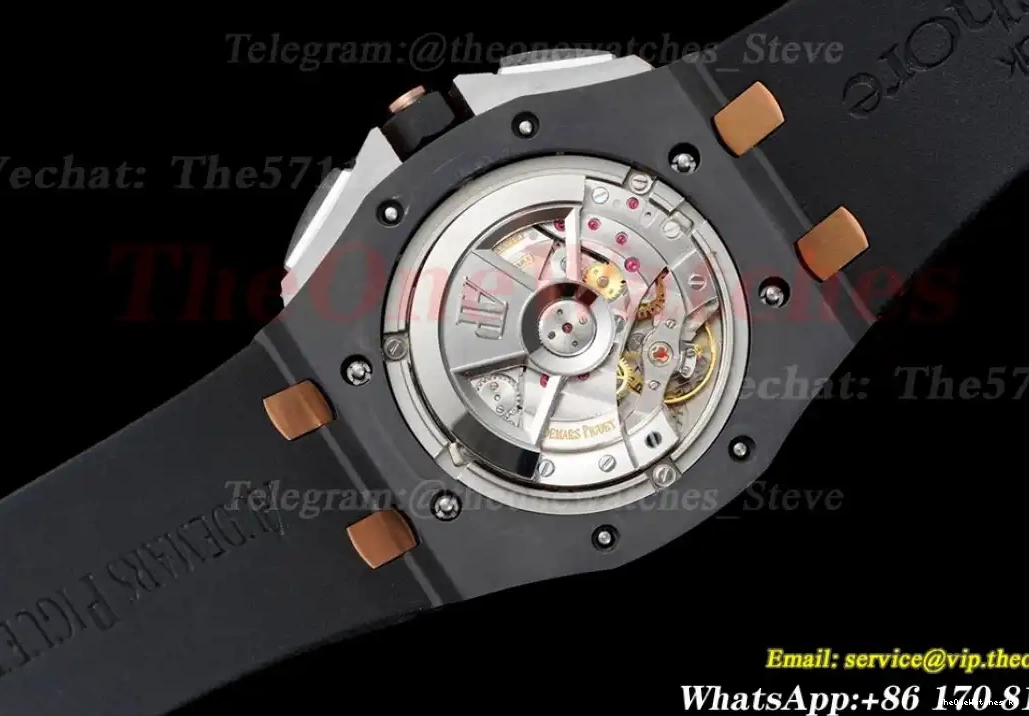 CER RU 44mm Royal Blk Offshore A3126 Oak RSF Stk 0524